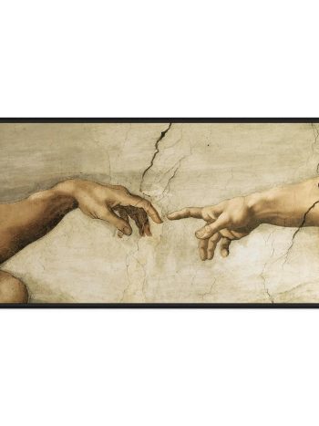 Michelangelo Creation Of Adam Hands Canvas Wall Art | Poster Print