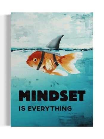Mindset Is Everything Canvas Wall Art | Poster Print