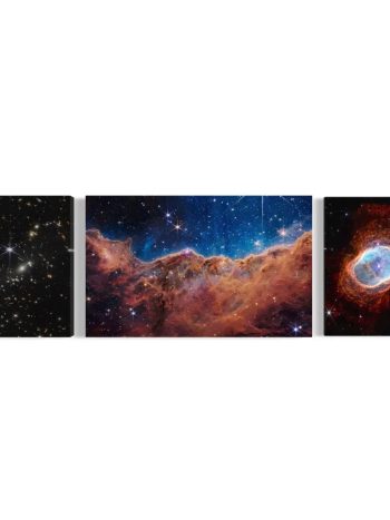 James Webb Carina Nebula Set Of 3 Canvas Art | Poster Print