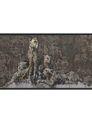 Cheetah by Banksy Canvas Wall Art | Poster Print