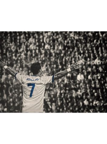 Christiano Ronaldo 7 | Iconic Football Legend Canvas Art | Poster Print