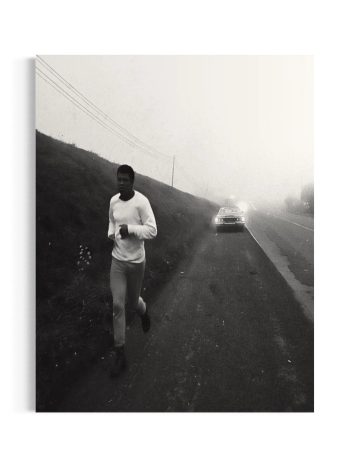 Muhammad Ali Running Along The Side Canvas Wall Art | Poster Print