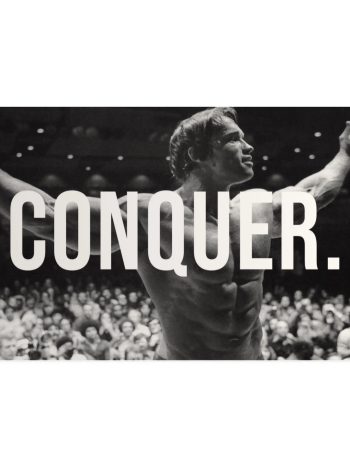Arnold ‘Conquer Every Challenge’ Canvas Art | Poster Print