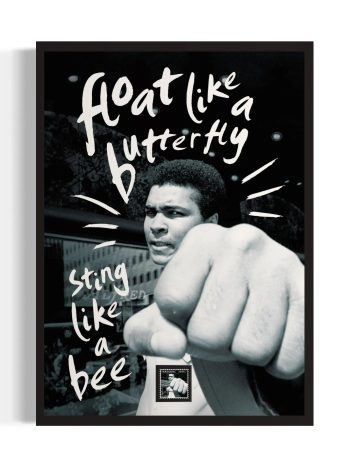 Float Like a Butterfly Sting Like a Bee Canvas Art | Poster Print