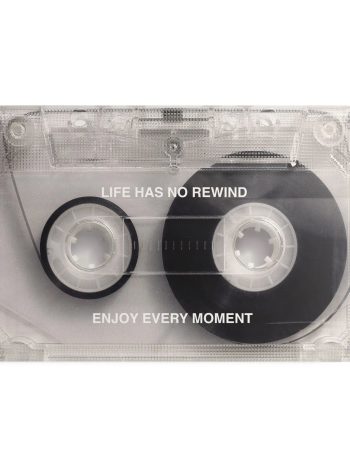 Life Has No Rewind Cassette Canvas Wall Art | Poster Print