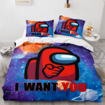 AmongUsCosplay3PieceComforterBeddingSetsDuvetCoverBedSheets_4