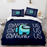 AmongUsCosplay3PieceComforterBeddingSetsDuvetCoverBedSheets_4