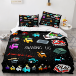 AmongUsCosplay3PieceComforterBeddingSetsDuvetCoverBedSheets_4