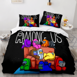AmongUsCosplay3PieceComforterBeddingSetsDuvetCoverBedSheets_4