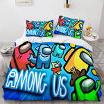 AmongUsCosplay3PieceComforterBeddingSetsDuvetCoverBedSheets_4