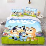 BlueyPatternBeddingSetQuiltCoverWithoutFiller_1