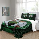 BostonCelticsBeddingSetQuiltCoverWithoutFiller_1