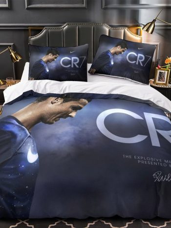 CR7 Cristiano Ronaldo Bedding Set Pattern Quilt Duvet Cover