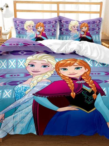 Cartoon Frozen Elsa Anna Bedding Set Quilt Cover Without Filler