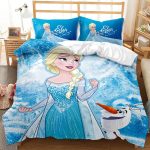 CartoonFrozenElsaAnnaBeddingSetQuiltDuvetCoverBedSheetsSets_1