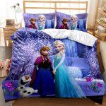 CartoonFrozenElsaAnnaBeddingSetQuiltDuvetCoverBedSheetsSets_1