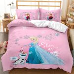 CartoonFrozenElsaAnnaBeddingSetQuiltDuvetCoverBedSheetsSets_1