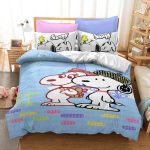 CartoonSnoopyCosplayBeddingSetQuiltDuvetCoverBedSheetsSets_5