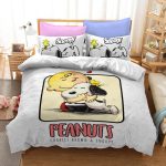 CartoonSnoopyCosplayBeddingSetQuiltDuvetCoverBedSheetsSets_5