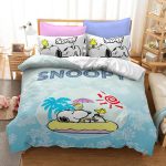 CartoonSnoopyCosplayBeddingSetQuiltDuvetCoverBedSheetsSets_5