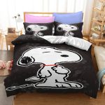 CartoonSnoopyCosplayBeddingSetQuiltDuvetCoverBedSheetsSets_5