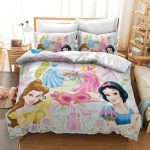 DisneyPrincessSnowWhiteCosplayBeddingSetDuvetCoverBedSheets_1