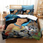 DisneyPrincessSnowWhiteCosplayBeddingSetDuvetCoverBedSheets_1