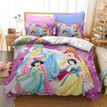 DisneyPrincessSnowWhiteCosplayBeddingSetDuvetCoverBedSheets_1