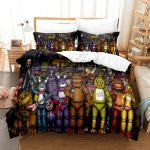FiveNightsatFreddy_sCosplayBeddingSetDuvetCoverComforterBedSheets_1