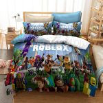 GameRobloxCosplayBeddingSetDuvetCoverBedSheetsBedroomDecor_1