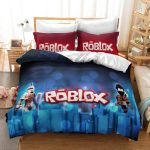 GameRobloxCosplayBeddingSetDuvetCoverBedSheetsBedroomDecor_1