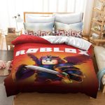 GameRobloxCosplayBeddingSetDuvetCoverBedSheetsBedroomDecor_1