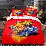 HotWheelsCosplayBeddingSetDuvetCoversQuiltBedSheetsSets_2
