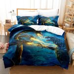 KingKongvsGodzillaComforterBeddingSetDuvetCoversBedSheets_2