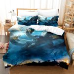 KingKongvsGodzillaComforterBeddingSetDuvetCoversBedSheets_2