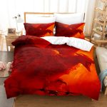 KingKongvsGodzillaComforterBeddingSetDuvetCoversBedSheets_2