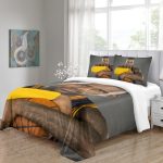 LakersLeBronRaymoneJamesBeddingSetPatternQuiltDuvetCover_10