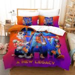 LakersLeBronRaymoneJamesBeddingSetPatternQuiltDuvetCover_10