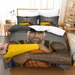 LakersLeBronRaymoneJamesBeddingSetPatternQuiltDuvetCover_10