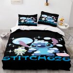 LiloandStitchCosplayComforterBeddingSetDuvetCoversBedSheets_4