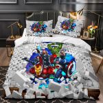 MarvelAvengersCosplayBeddingSetQuiltDuvetCoversBedSheetsSets_7