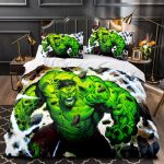 MarvelAvengersCosplayBeddingSetQuiltDuvetCoversBedSheetsSets_7