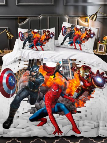 Marvel Avengers Cosplay Bedding Set Quilt Covers Without Filler