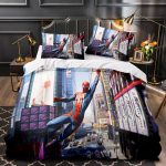 MarvelSpidermanSpider-ManCosplayBeddingSetDuvetCoversBedSheets_2