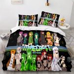 MinecraftCosplayBeddingSetFullDuvetCoverComforterBedSheets_2