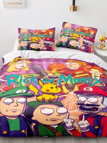 Rick and Morty Cosplay Bedding Sets Quilt Covers Without Filler