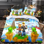 RobloxBeddingSetQuiltDuvetCoverBedSheetsSetsChristmasPresent_2