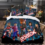 RobloxBeddingSetQuiltDuvetCoverBedSheetsSetsChristmasPresent_2