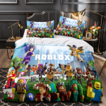 RobloxBeddingSetQuiltDuvetCoverBedSheetsSetsChristmasPresent_2