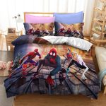 SpidermanGwenSpiderBeddingSetDuvetCoversComforterBedSheets_4